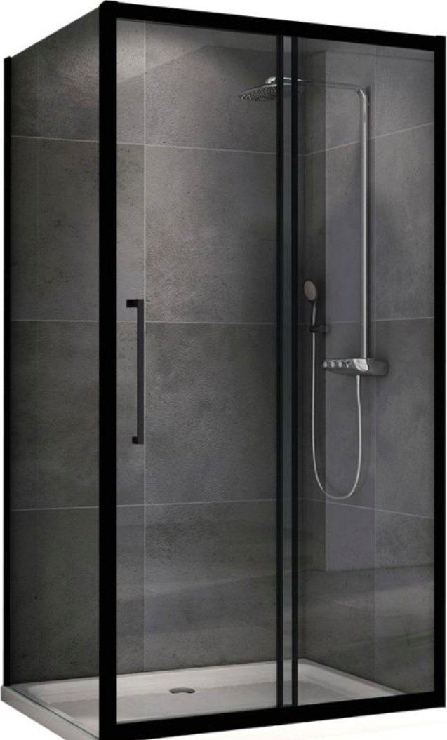 Душевое ограждение Abber двухстенное AG30110BH-S80B, 800х1950 мм купить,NaN