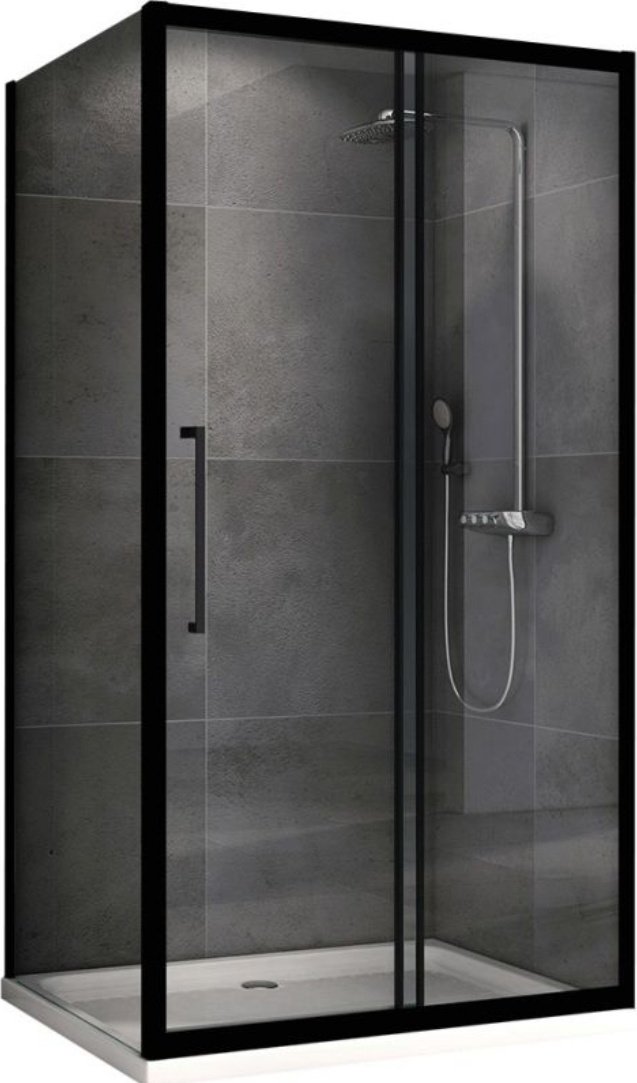Душевое ограждение Abber двухстенное AG30140BH-S90B, 900х1950 мм