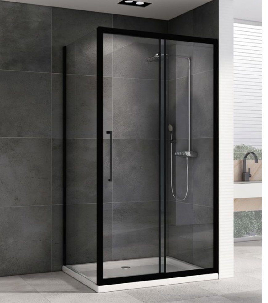 Душевое ограждение Abber двухстенное AG30140BH-S90B, 900х1950 мм купить,0