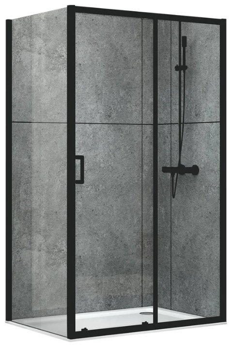 Душевое ограждение Abber двухстенное AG30140B-S100B, 1000х1900 мм купить,NaN