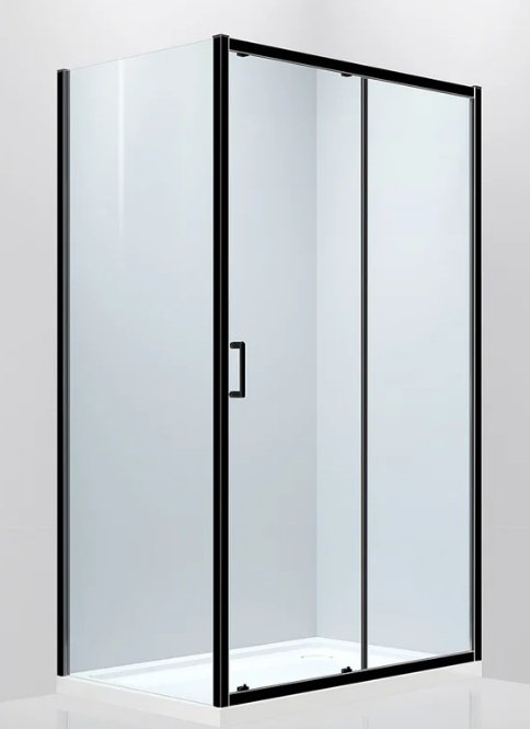 Душевое ограждение Abber двухстенное AG30140B-S100B, 1000х1900 мм купить,0