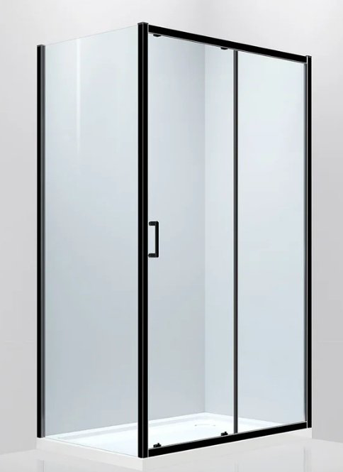Душевое ограждение Abber двухстенное AG30140B-S100B, 1000х1900 мм купить,NaN