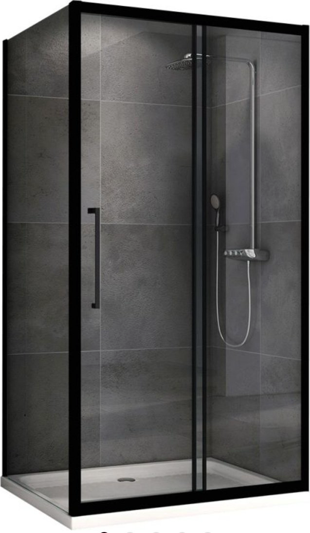Душевое ограждение Abber двухстенное AG30110BH-S90B, 900х1950 мм купить,NaN