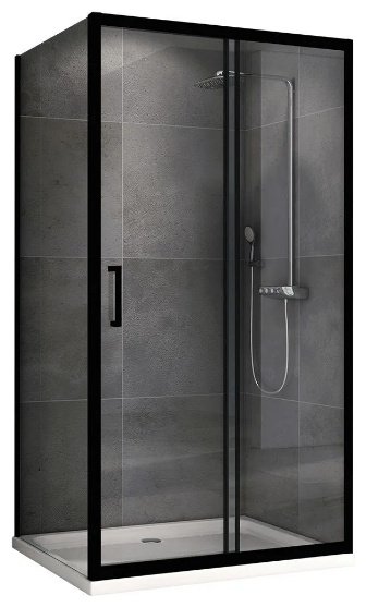 Душевое ограждение Abber двухстенное AG30140B-S80B, 800х1950 мм