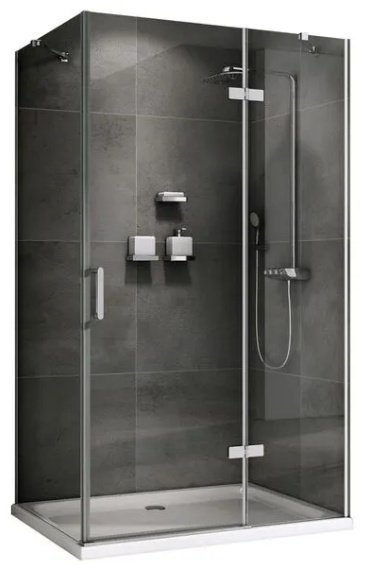 Душевое ограждение Abber двухстенное AG08090-S101, 1000х1950 мм