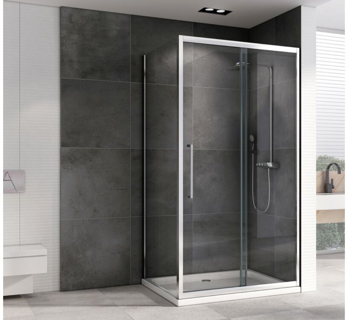 Душевое ограждение Abber двухстенное AG30110H-S50, 1100х1950 мм - ForteMarket Душевое ограждение Abber двухстенное AG30110H-S50, 1100х1950 мм купить,0