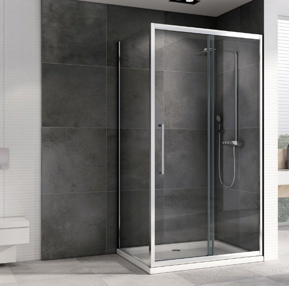 Душевое ограждение Abber двухстенное AG30110H-S60, 600х1950 мм купить,0