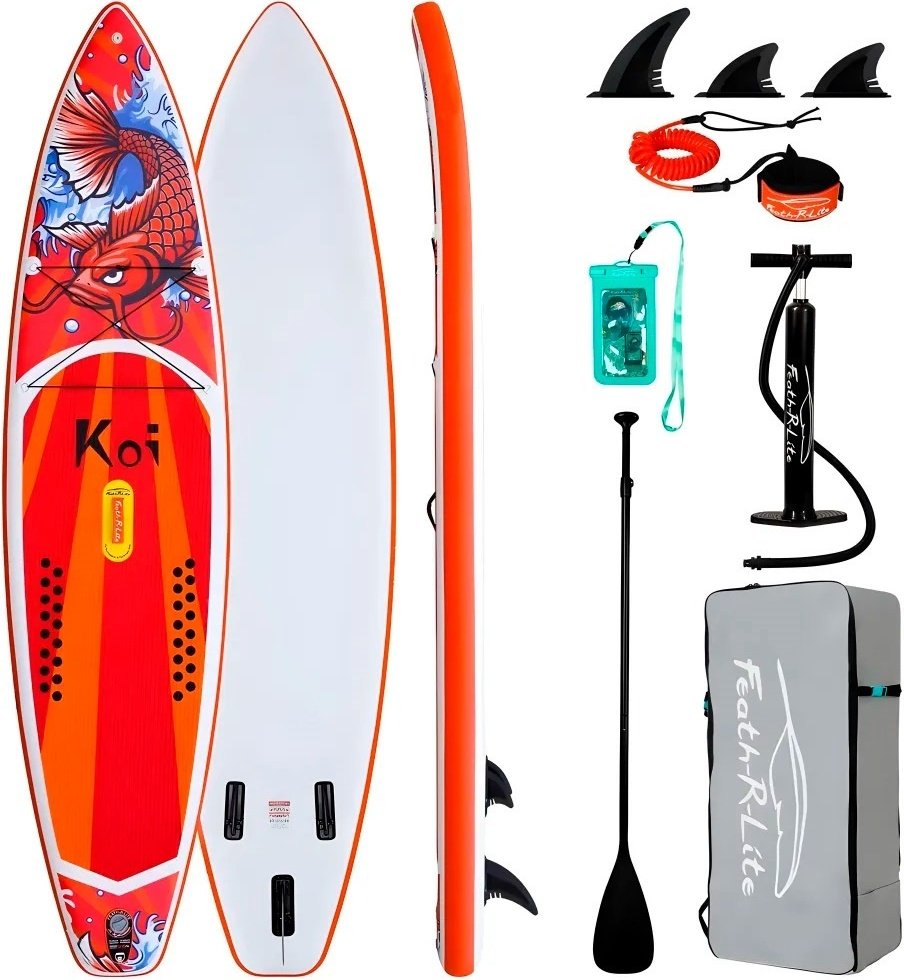 Доска Funwater SUPFR01E 2024 350 красный, мультиколор