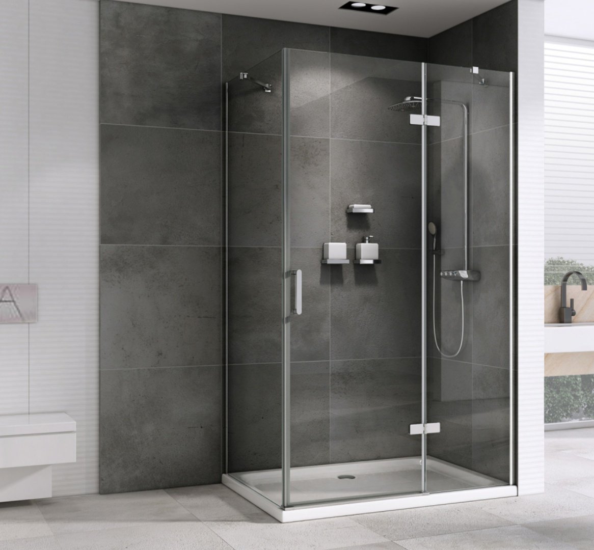 Душевое ограждение Abber двухстенное AG08090-S91, 900х1950 мм - ForteMarket Душевое ограждение Abber двухстенное AG08090-S91, 900х1950 мм купить,0