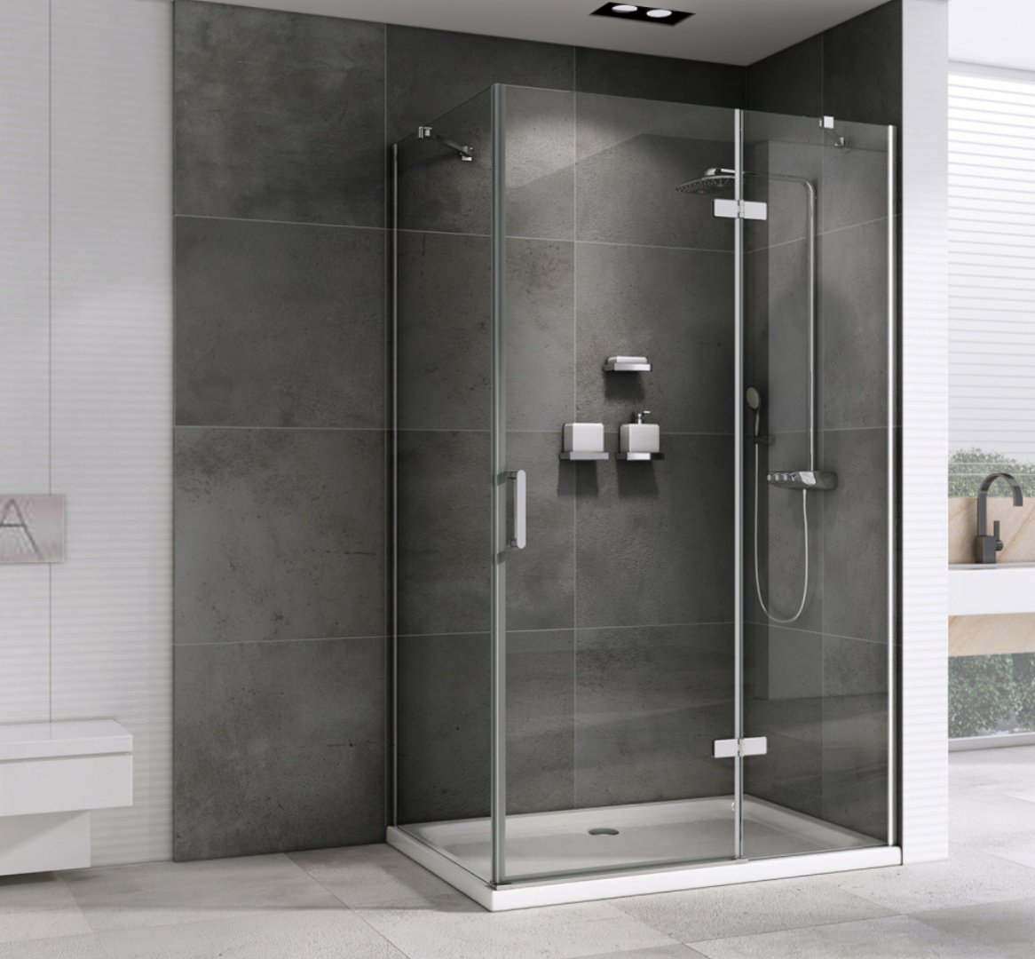 Душевое ограждение Abber двухстенное AG08090-S91, 900х1950 мм купить,NaN
