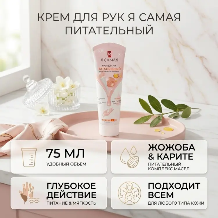 Я Самая Я САМАЯ крем для рук Питательный туба 75мл крем для рук 75 мл купить,NaN