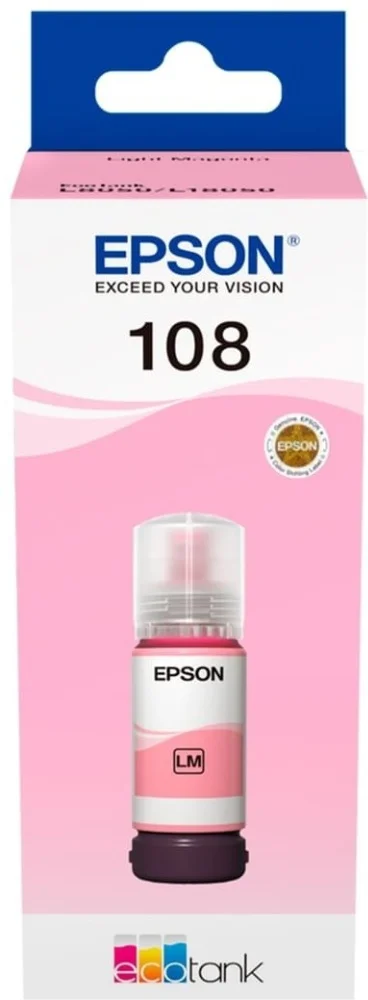 Чернила Epson 108 C13T09C14A EcoTank Light-Purple купить,NaN