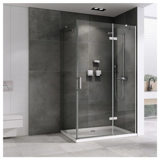 Душевое ограждение Abber двухстенное AG08100-S101, 1000х1950 мм купить,NaN