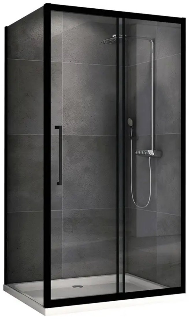 Душевое ограждение Abber двухстенное AG30120BH-S50B , 1200х1950 мм