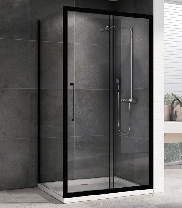 Душевое ограждение Abber двухстенное AG30100BH-S80B, 800х1950 мм