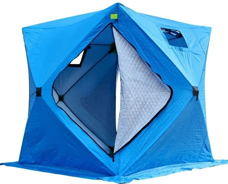 Camping Трёхслойная палатка 240смх240смх210см для рыбалки количество мест: 5 синий