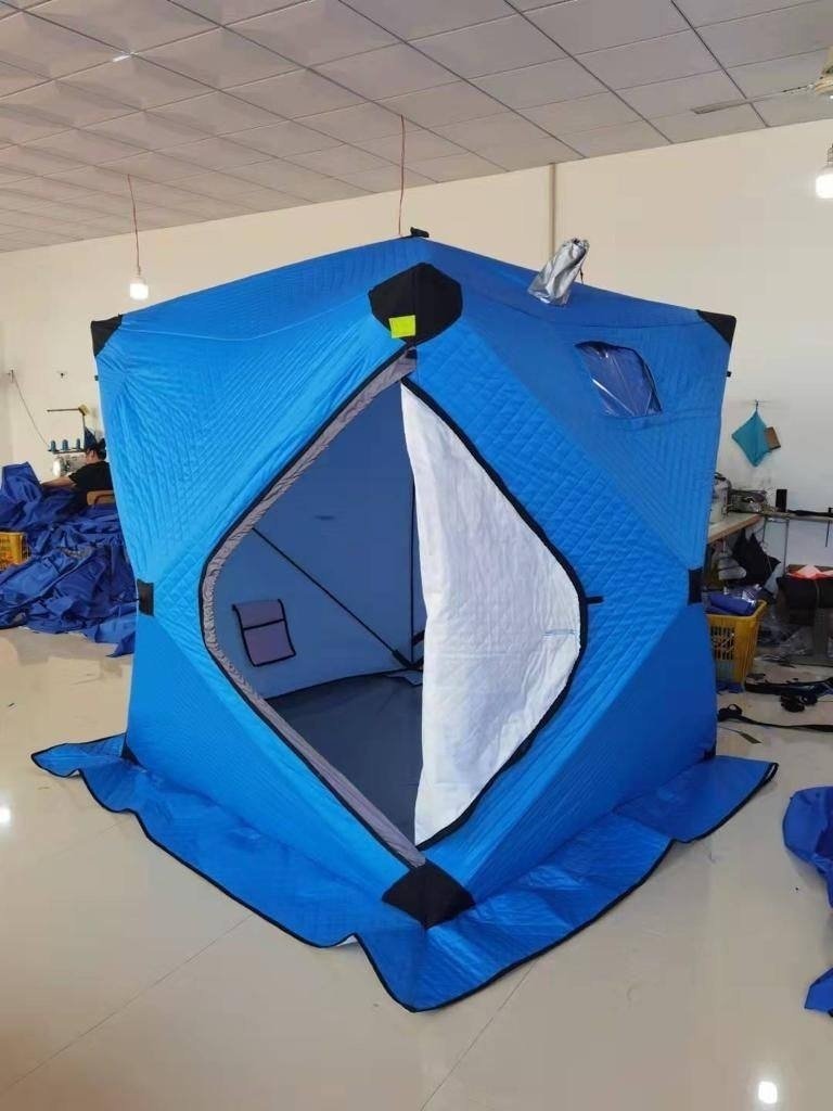 Camping Трёхслойная палатка 240смх240смх210см для рыбалки количество мест: 5 синий купить,0