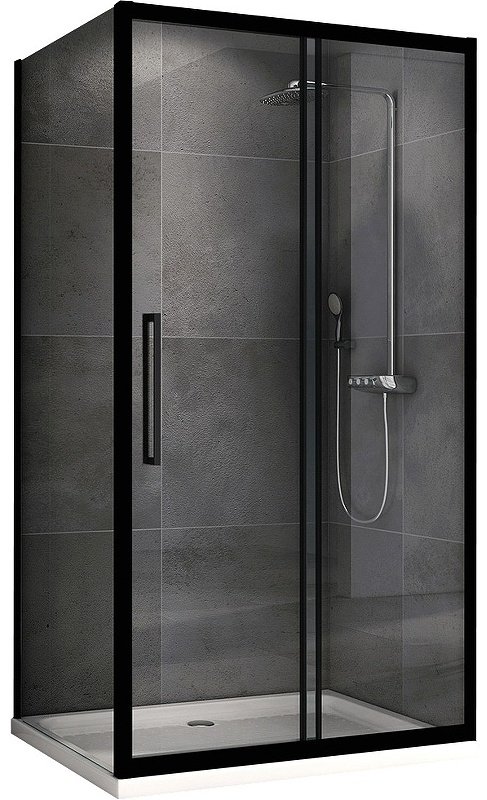 Душевое ограждение Abber двухстенное AG30120BH-S80B , 1200х1950 мм