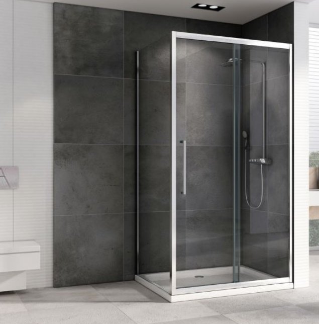 Душевое ограждение Abber двухстенное AG30100H-S100, 1000х1950 мм купить,NaN