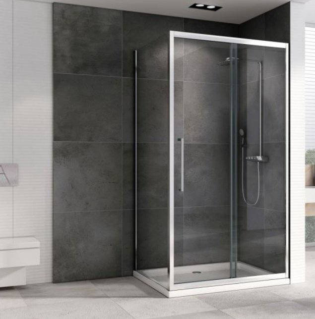 Душевое ограждение Abber двухстенное AG30100H-S100, 1000х1950 мм купить,NaN