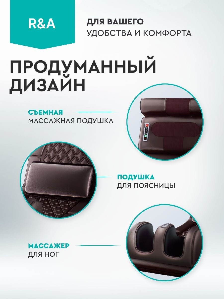 Массажер R&A RA-FS34 накладка на спинку стула шиацу, нейростимулирующий - ForteMarket Массажер R&A RA-FS34 накладка на спинку стула шиацу, нейростимулирующий купить,0