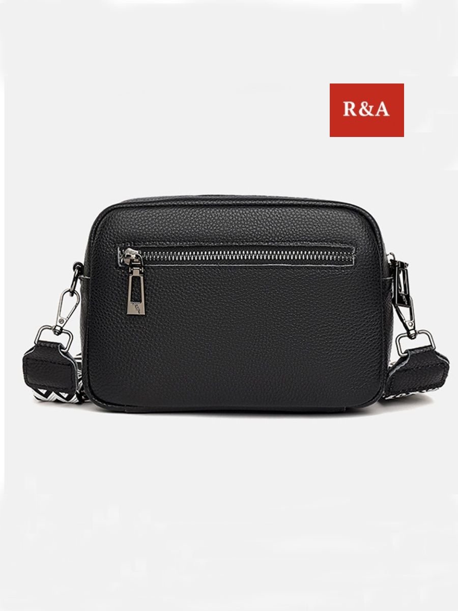 Сумка кросс-боди R&A искусственная кожа черный - ForteMarket Сумка кросс-боди R&A искусственная кожа черный купить,0