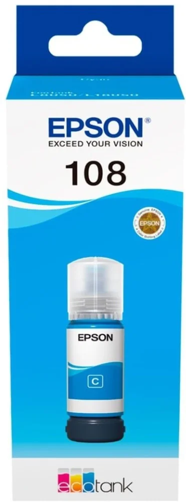 Чернила Epson 108 C13T09C14A EcoTank Blue