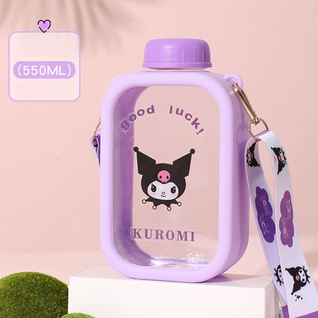 Бутылка 0.55 л фиолетовый, винтовая, пластик