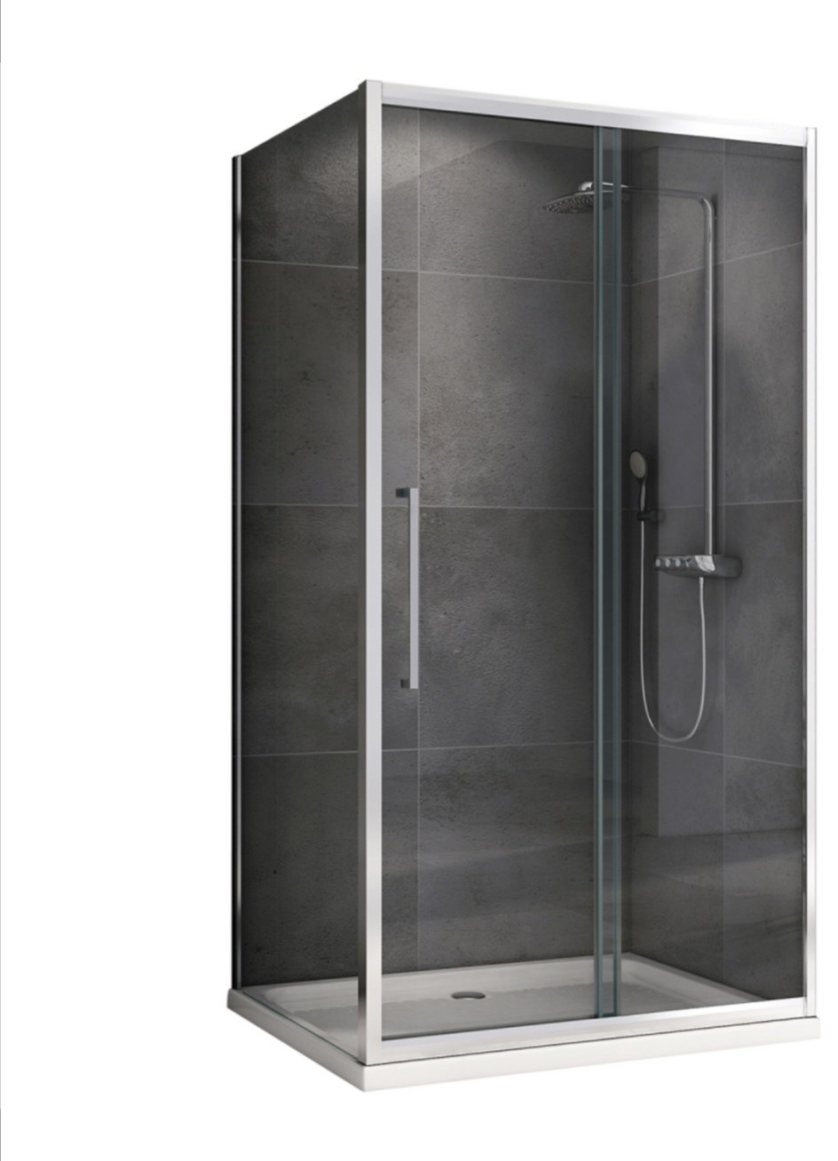 Душевое ограждение Abber двухстенное AG30120H-S80, 1200х1950 мм