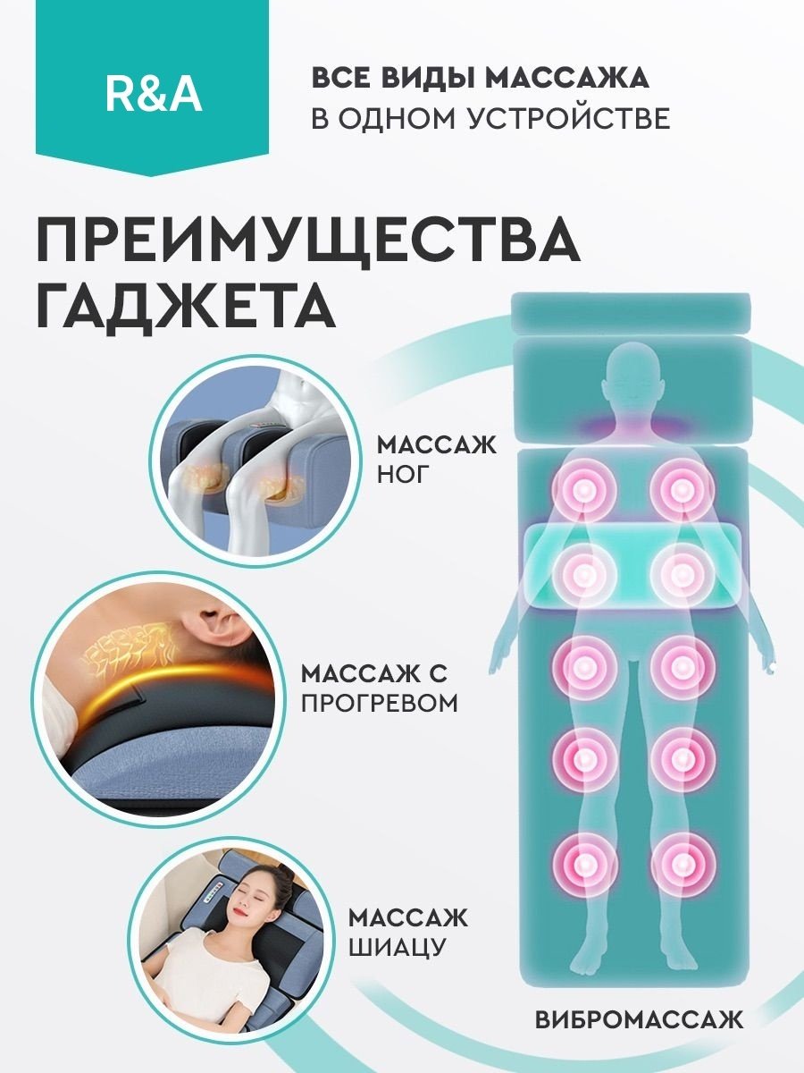 Массажер R&A RA-FS45 матрас разминающий, электродами - ForteMarket Массажер R&A RA-FS45 матрас разминающий, электродами купить,0