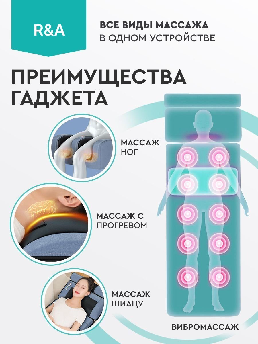 Массажер R&amp;A RA-FS45 матрас разминающий, электродами купить,NaN