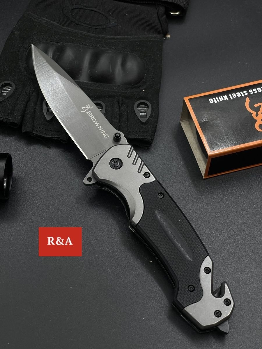 Нож R&amp;A Нож складной туристический Браунинг Browning RA-TN52 черный