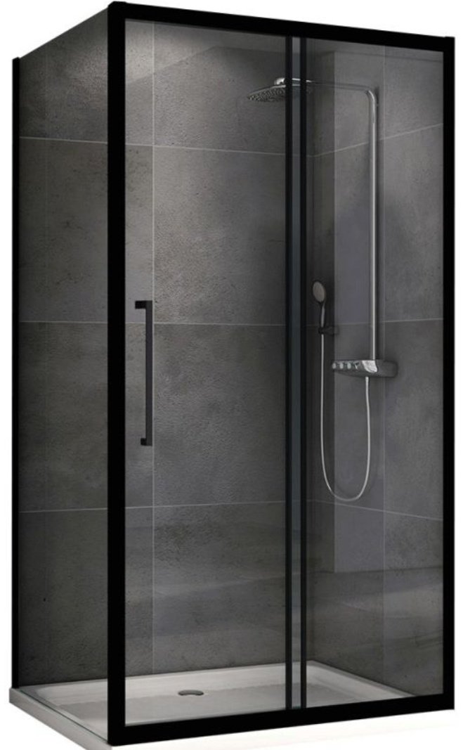 Душевое ограждение Abber двухстенное AG30130BH-S100B, 1000х1950 мм