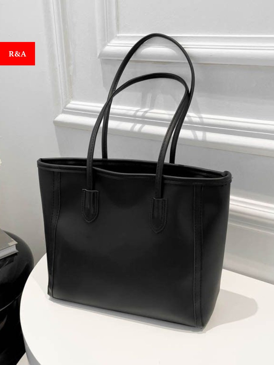 Сумка шоппер R&amp;A экокожа черный купить,0