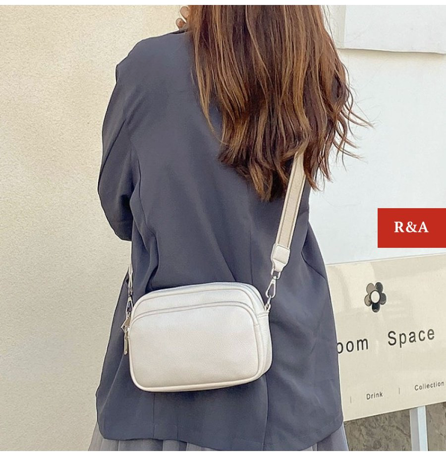 Сумка кросс-боди R&amp;A искусственная кожа белый купить,NaN