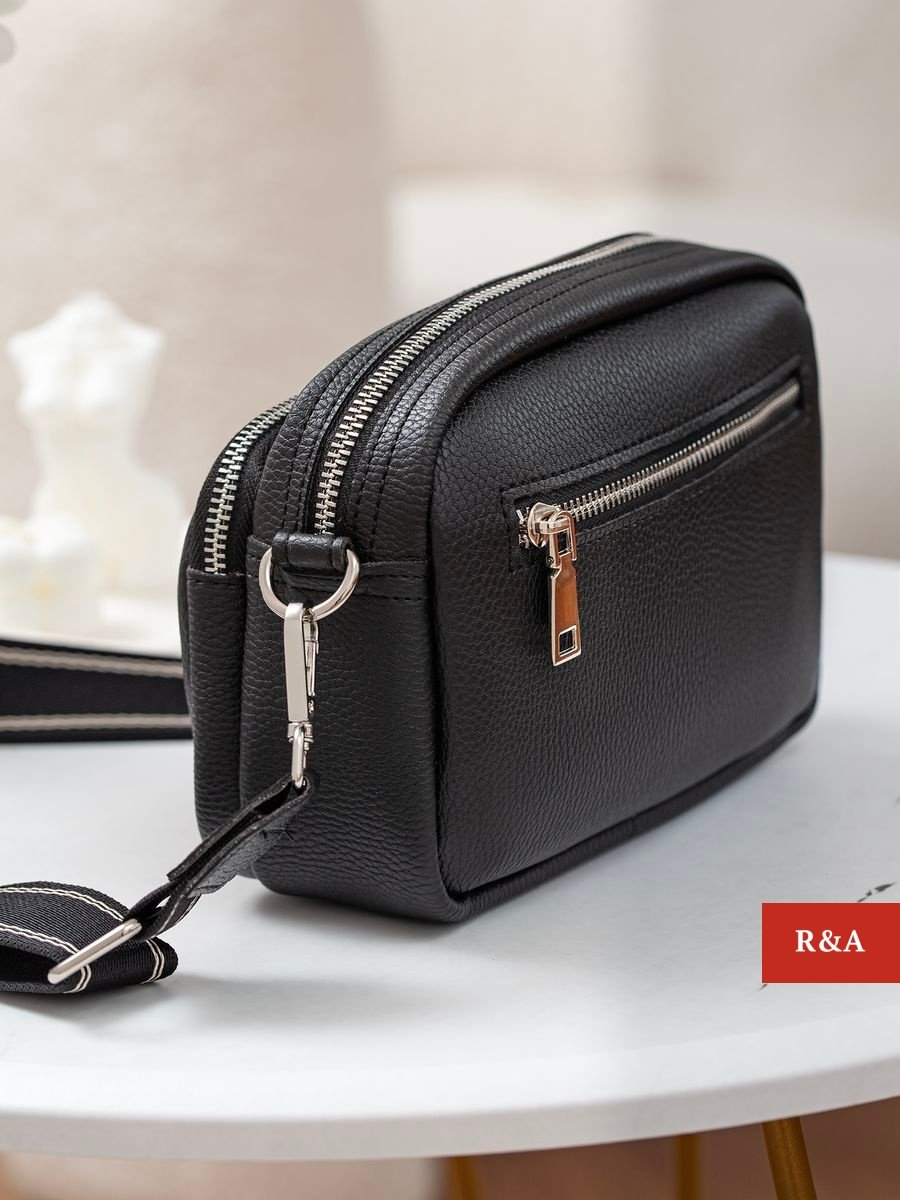 Сумка кросс-боди R&A искусственная кожа черный - ForteMarket Сумка кросс-боди R&A искусственная кожа черный купить,0
