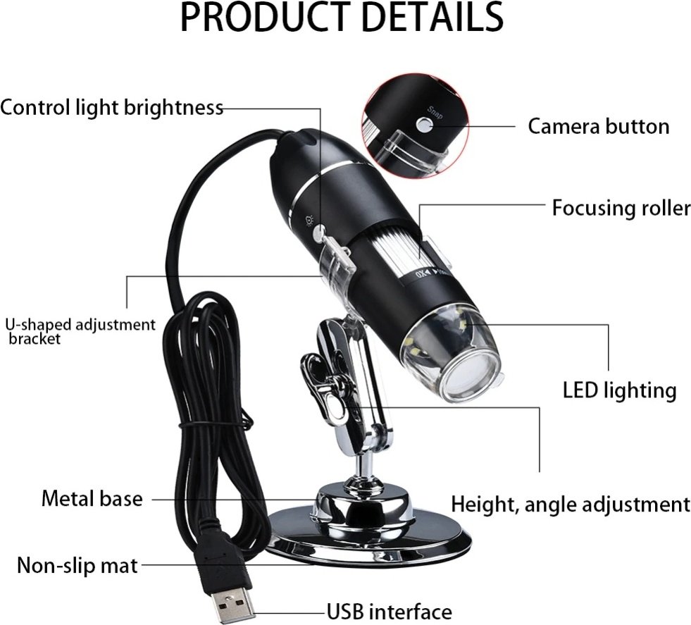 Микроскоп Kerui 1600X Zoom - ForteMarket Микроскоп Kerui 1600X Zoom купить,0