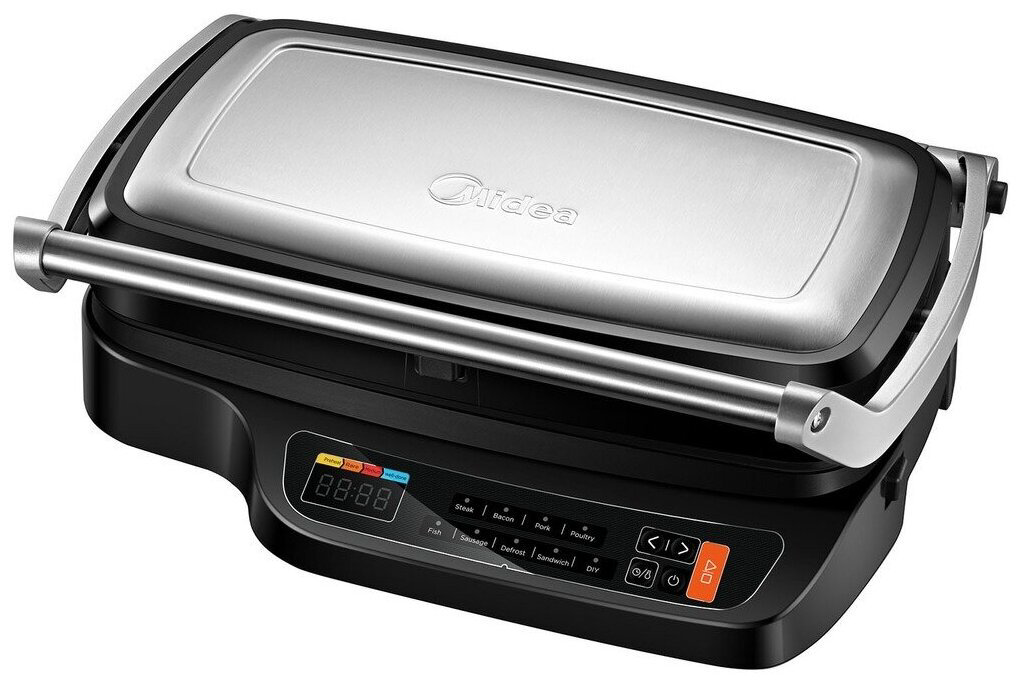 Гриль Midea MGR-4500 черно-серебристая