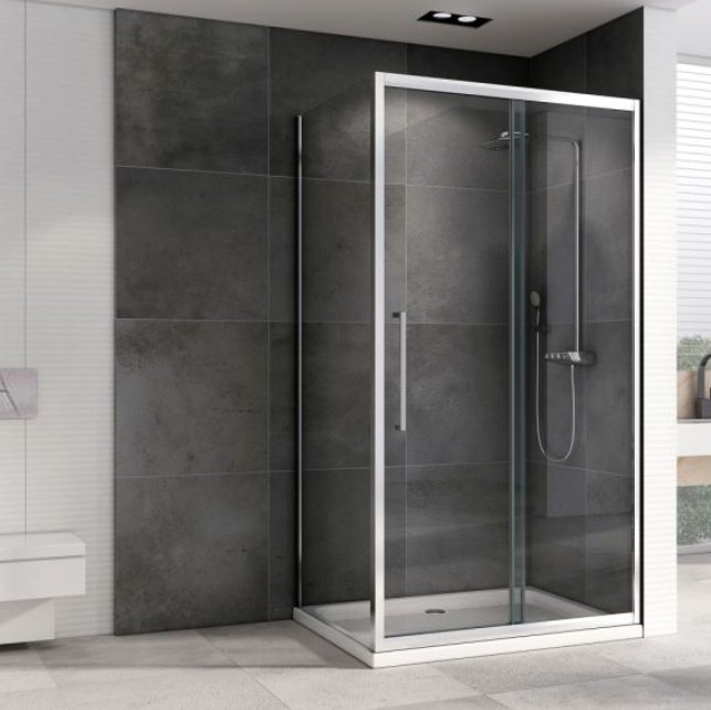 Душевое ограждение Abber двухстенное AG30130H-S100, 1000х1950 мм