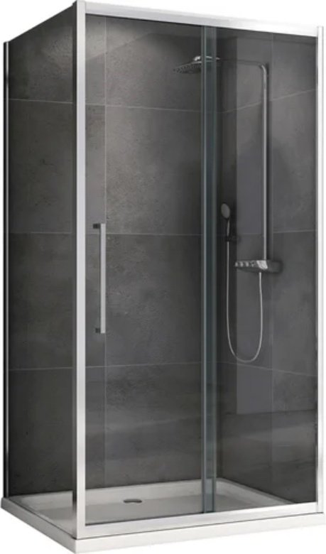 Душевое ограждение Abber двухстенное AG30130H-S50, 1300х1950 мм