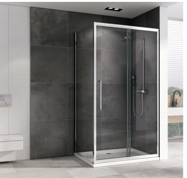 Душевое ограждение Abber двухстенное AG30130H-S50, 1300х1950 мм купить,NaN