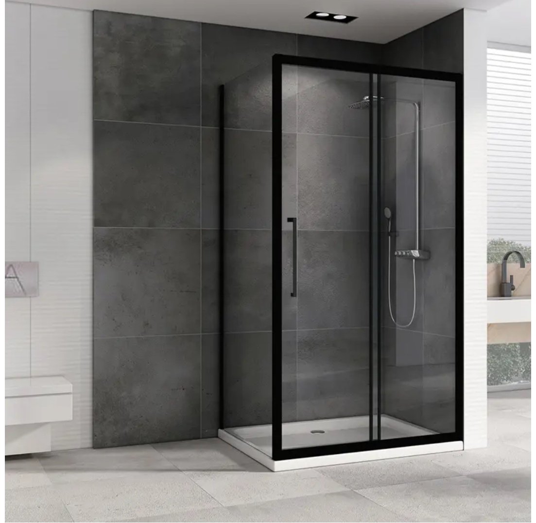 Душевое ограждение Abber двухстенное AG30150BH-S50B , 1500х1950 мм купить,NaN