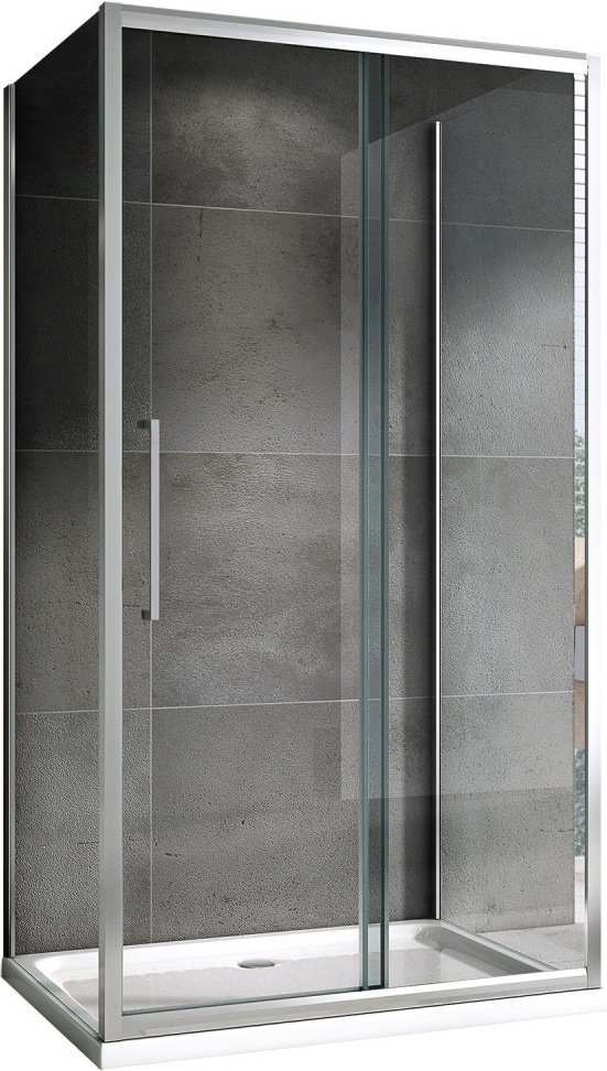 Душевое ограждение Abber двухстенное AG30130H-S80, 1300х800х1950 мм купить,NaN