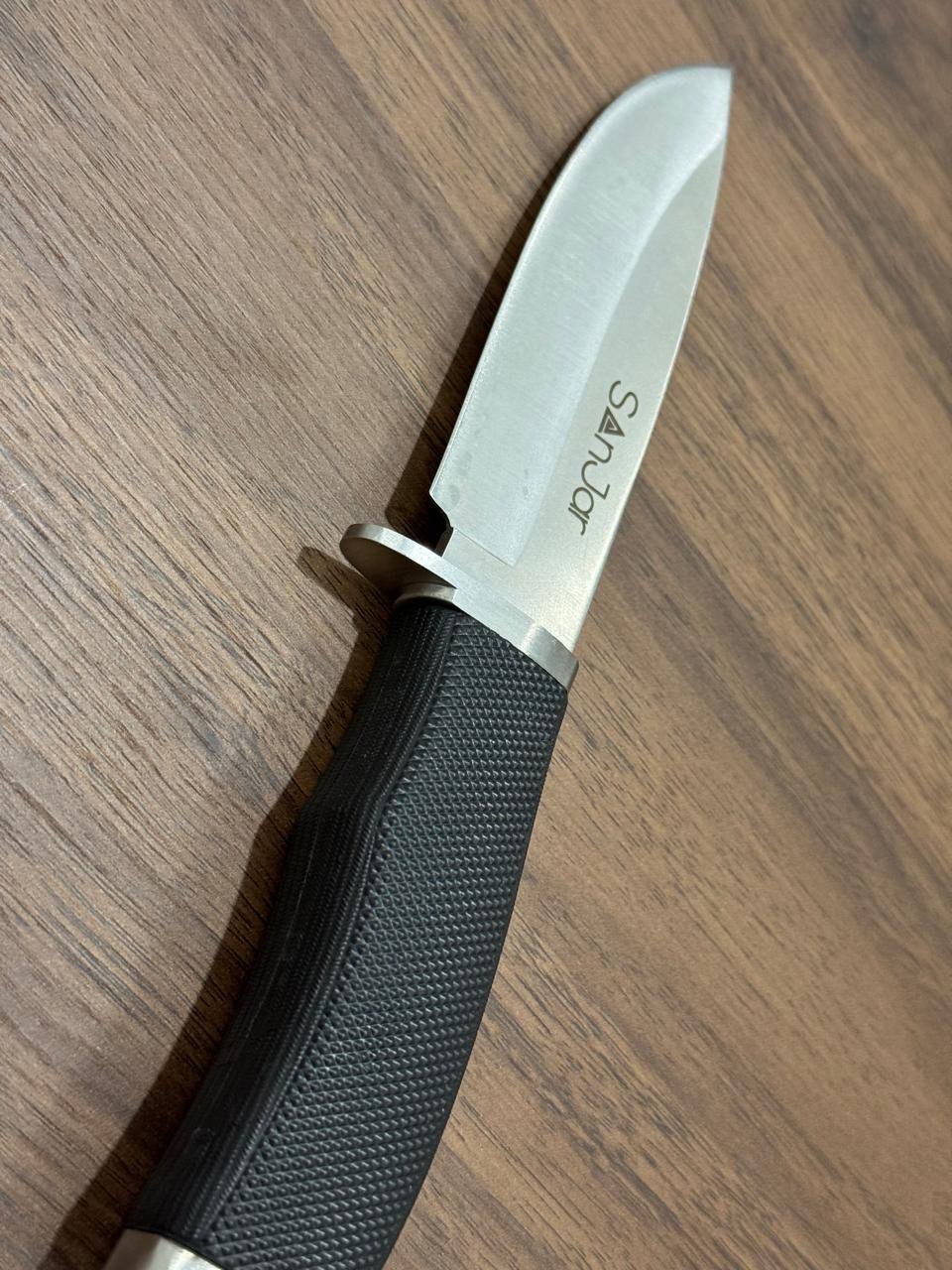 Нож SanJar knife 01 черный, серебристый