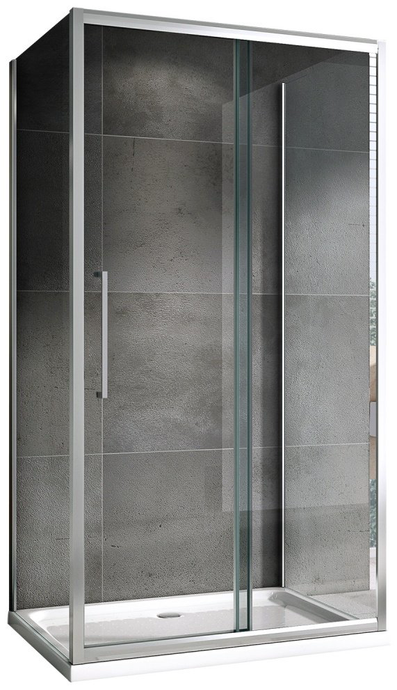 Душевое ограждение Abber двухстенное AG30130H-S90-S90 , 1300х1950 мм купить,NaN