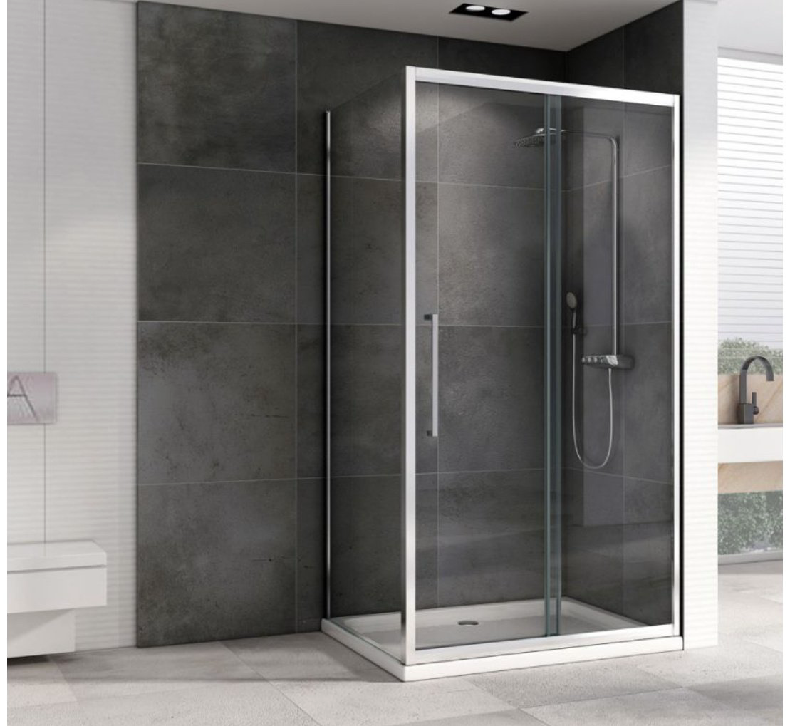 Душевое ограждение Abber двухстенное AG30150H-S100, 1000х1950 мм купить,NaN