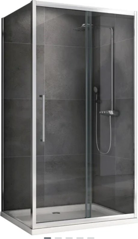 Душевое ограждение Abber двухстенное AG30150H-S50, 1500х1950 мм купить,NaN
