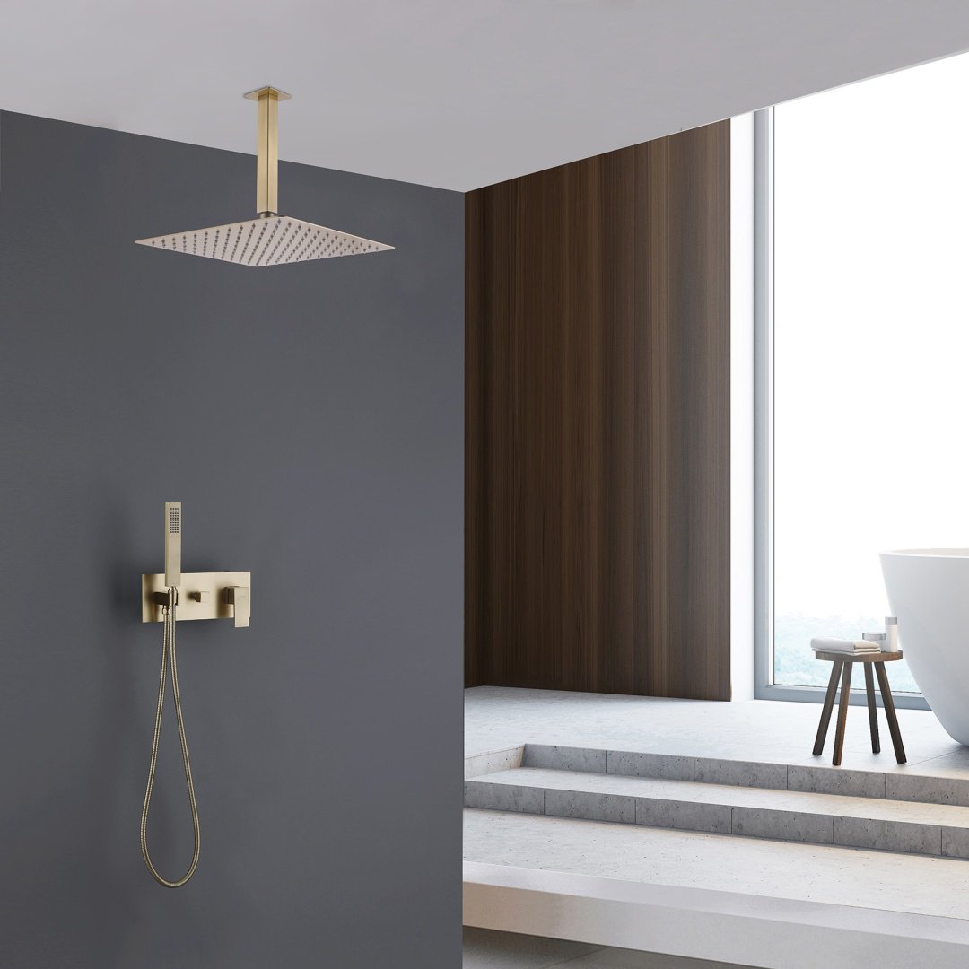 Душевая система Abber Daheim AF8221G золотой сатин