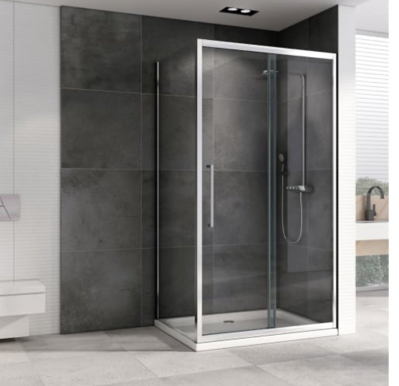 Душевое ограждение Abber трехстенное AG30120H-S50, 1200х1950 мм купить,NaN