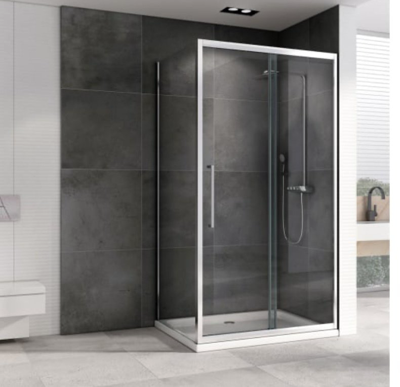 Душевое ограждение Abber трехстенное AG30120H-S50, 1200х1950 мм купить,NaN